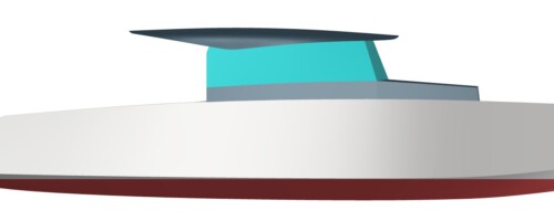 3D modelling and stability calculations for 28ft new build electric motor boat for KAARNA BOATS