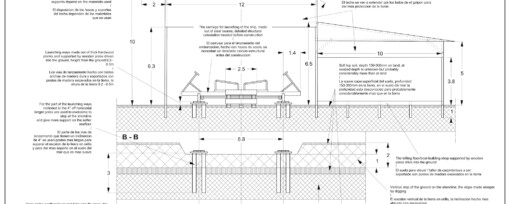 Concept design of launching arrangement and bilge pumping system for 40m sailing cargo ship for SAILCARGO INC