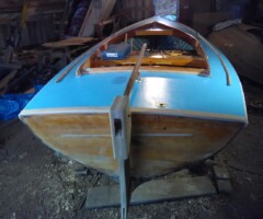New canvas deck for Hanko class dinghy from 1930s
