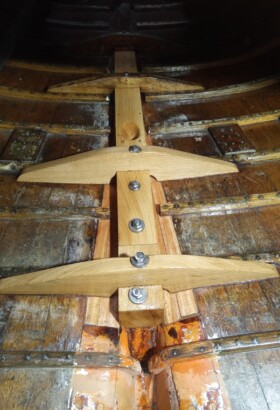New rudder, horn timber repairs & teak decking work for RIMITO MARIN