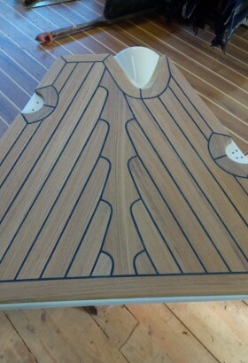 New rudder, horn timber repairs & teak decking work for RIMITO MARIN