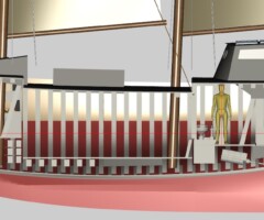 Preliminary design of 20m coastal cargo schooner for sustainable trading initiatives - Interior rendering