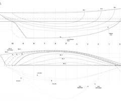 Preliminary design of 20m coastal cargo schooner for sustainable trading initiatives - Lines plan