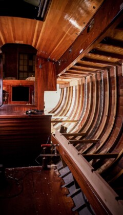 Repairs on classic 8mR yacht for RUISSALON TELAKKA - ÅBO BÅTVARF