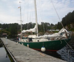 Mate on a delivery of 50ft steel ketch from Norway to Germany